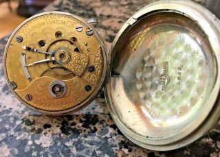 Antique Mens 1883 Illinois Watch Co.  18s Open Face Pocket Watch Grade 2 Model 3 5