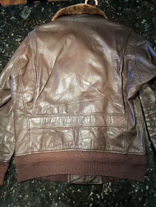 Jackets Intermediate BuAero - US Navy M - 422A Size 38 Brown Leather Jacket 7