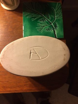 Vintage Anderson Design Studio Birch Tree Pottery Vase 1960’s Signed - Rare 5