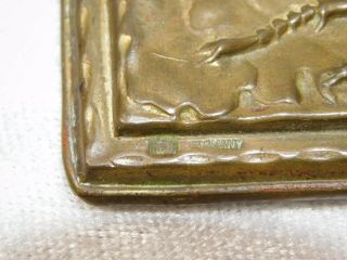 ATQ 1900s Germany Scarab Stag Beetle Insect Figural Brass Paper Clip Paperweight 5