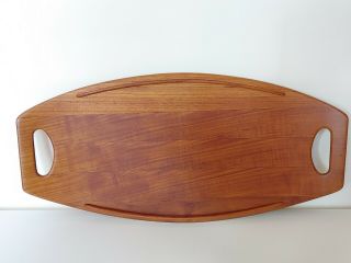 Vintage Dansk Jhq Quistgaard Staved Teak Surfboard Serving Tray 801 Mcm Denmark