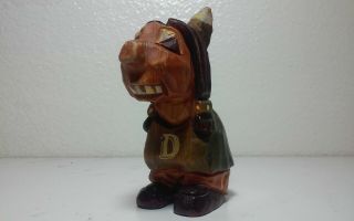 Rare 1940’s Vintage Carter Hoffman Dartmouth College Carved Wood Indian Mascot 2