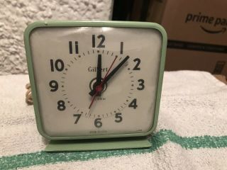 Antique / Vintage Gilbert Alarm Clock.  Electric L208 Made Usa