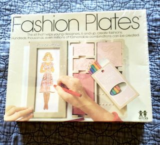Vintage 1978 Tomy Fashion Rubbing Plates 2508 Clothing Designer