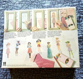 Vintage 1978 Tomy Fashion Rubbing Plates 2508 Clothing Designer 2