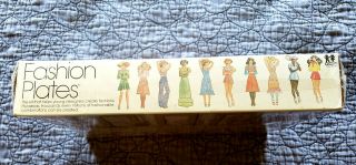 Vintage 1978 Tomy Fashion Rubbing Plates 2508 Clothing Designer 3