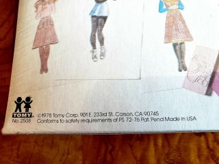 Vintage 1978 Tomy Fashion Rubbing Plates 2508 Clothing Designer 7