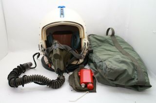 Us Hgu Aph Pilot Flight Helmet With Mbu - 5/p Oxygen Mask 007 - 3750