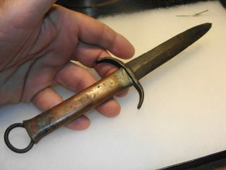 Civil War Era Dagger With Lead Filled Copper Handle Mt.  Sterling,  Ky Estate