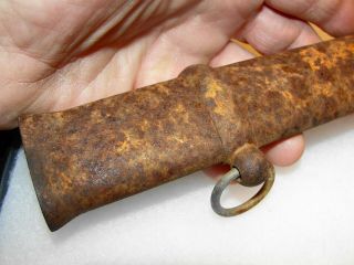 Civil War Era Cadet Sword Scabbard Scarce 20 " With Light Rust Very Solid And Usa