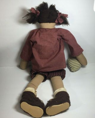 Primitive Country Folk Art Raggedy Ann Annie Doll 30 