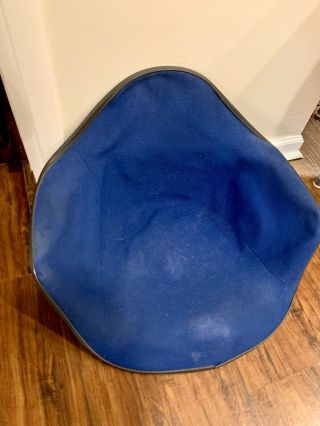 Eames Arm Shell Upholstery Fabric In Blue - Fiberglass Chair Herman Miller