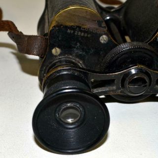 Antique ROSS Prism Military Binoculars 8x c/w Case - Ser No 28896 - c.  1910 3