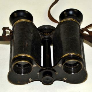 Antique ROSS Prism Military Binoculars 8x c/w Case - Ser No 28896 - c.  1910 7