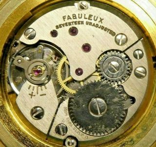 14k Gold Antique Le Soir Fabuleaux Swiss Made Pocket Watch Floral Engraved Case 6
