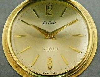 14k Gold Antique Le Soir Fabuleaux Swiss Made Pocket Watch Floral Engraved Case 9