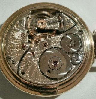 Elgin Veritas SCARCE 16S (1912) 23 jewels adj.  Fancy Dial 10K.  Gold filled case. 3