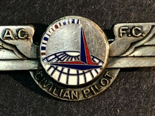 WWII Wings Civilian Pilot Air Corps Ferry Command ATC WASP A.  C.  F.  C.  Robbins 2
