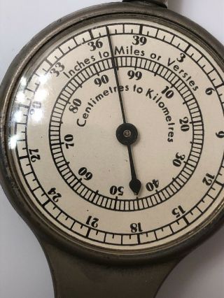 vintage GERMAN compass OPISOMETER Germany with CASE leather nautical map reading 3