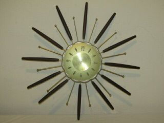 Vintage Robert Shaw Starburst Electric Wall Clock - / Repair,  As - Is