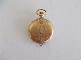 Antique Elgin 14k Solid Gold Pocket Watch 7 Jewels Full Hunting Case Est.  1899