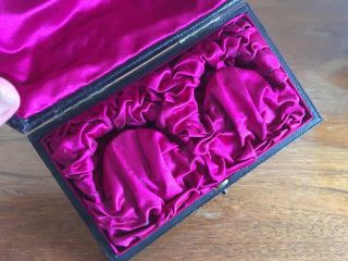 Antique Victorian Silk Lined Fitted Leather Box for Silver.  Jewellery Jewelry 3