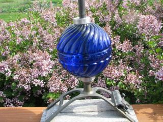 Cobalt Blue Maher Preston,  Iowa Lightning Rod Ball