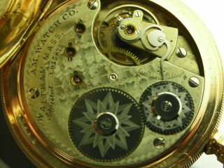 Antique 16s Waltham model 1872 AM Grade 15 jewel pocket watch. 10