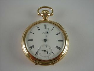 Antique 16s Waltham Model 1872 Am Grade 15 Jewel Pocket Watch.