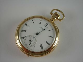 Antique 16s Waltham model 1872 AM Grade 15 jewel pocket watch. 2