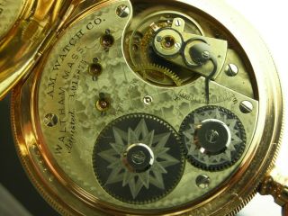 Antique 16s Waltham model 1872 AM Grade 15 jewel pocket watch. 9