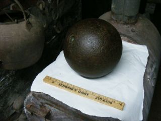Civil War Artillery Shell or Cannon Ball 9 inch diameter x 68 pounds 10