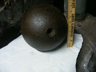Civil War Artillery Shell or Cannon Ball 9 inch diameter x 68 pounds 9