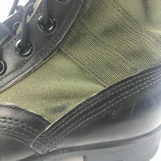 Vintage 1968 Vietnam Jungle Combat Boots Men ' s Size 6 Tropical Spike Protective 8