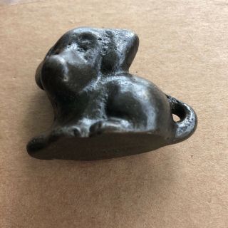 ANTIQUE ART DECO SPENCER CAST IRON DOG PAPERWEIGHT STATUE TOY PUPPY 3