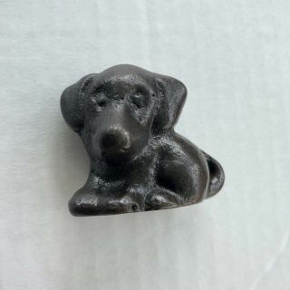 ANTIQUE ART DECO SPENCER CAST IRON DOG PAPERWEIGHT STATUE TOY PUPPY 8