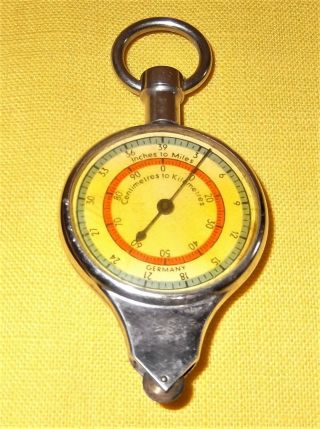 Vintage Opisometer Compass Germany Nautical Map Measuring Tool