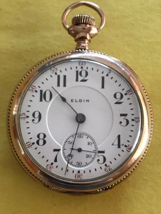 1900 Elgin B.  W.  Raymond 19 Jewel 18s Railroad Gr.  240 Pocket Watch 84