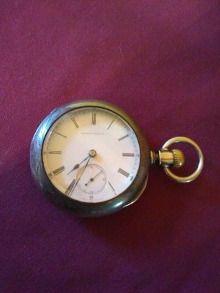 Illinois Pocket Watch 18s Grade 101 Coin Silver Running And Ready To Go