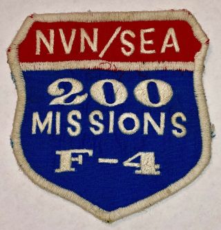 Vietnam War Usaf F4 200 Missions Nvn Fighter Pilot Named Thai Theater Made Patch