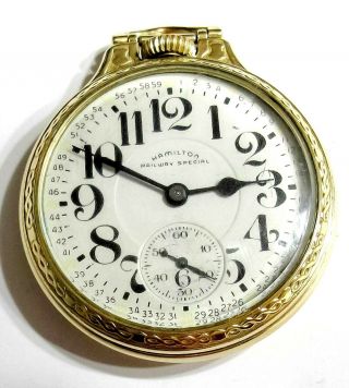 Stuns - Runs - 1965 16s Hamilton 21j 992b - 10kgf - Pocket Watch (2845)