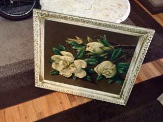 1950s Mongolias Flowers Framed Canvas Art Print Signed & Numbered By Tretchikoff 3