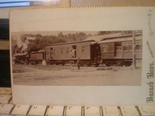 Civil War / Victorian Cabinet Photo From Word Trunk Marathon Ny Train