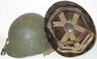 Named Wwii Us Army Mccord Fixed Bale M1 Helmet,  Rayon Westinghouse Liner
