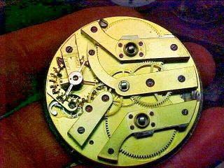 Swiss 47.  5mm 2 - Train Gilt Keywind Keyset Movement