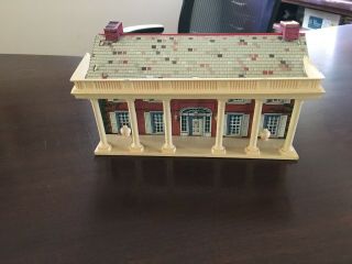 Vintage Marx Tin Litho 1859 Brick House Civil War Building Playset Building Only