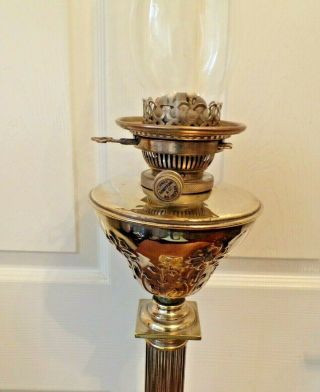 A Stunning Hinks Benet.  Fink.  &.  co No.  2 Duplex Silver Plated oil lamp 2