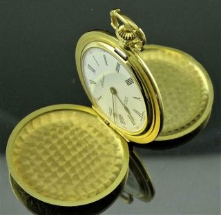 BEAUTIFULLY ENGRAVED FRENCH ARNEX TIME CO 18K SOLID GOLD 17j HUNTER POCKET WATCH 8