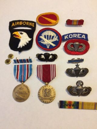 WW2 - Vietnam era Airborne Sterling wings patches 3