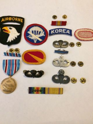 WW2 - Vietnam era Airborne Sterling wings patches 4